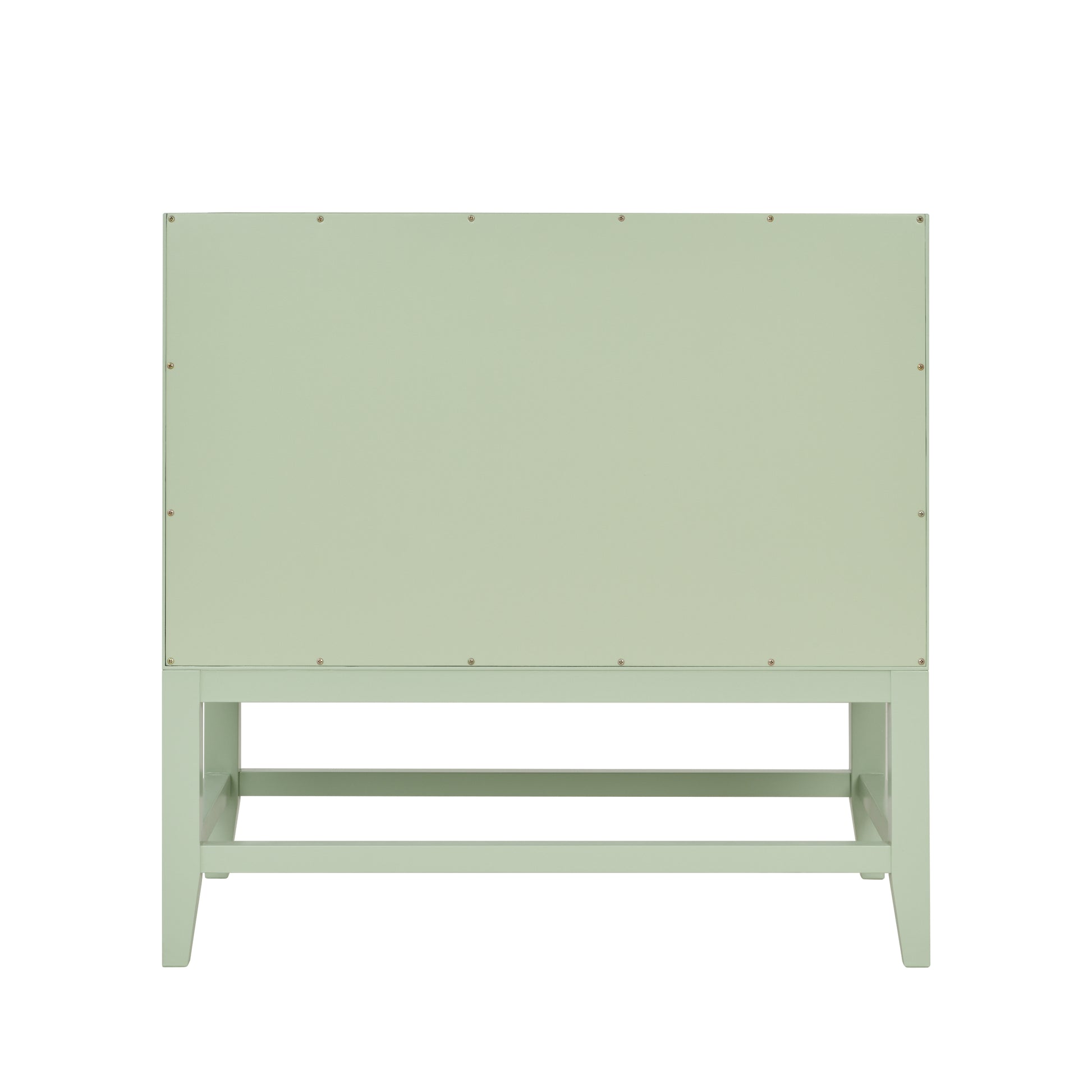 Renovate for Less Atlanta Emmeline 36" Single Vanity, Pistachio w/ 3 CM Parisien Bleu Top