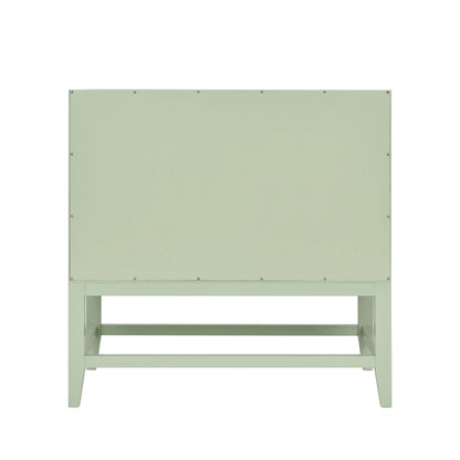 Emmeline 36" Single Vanity, Pistachio w/ 3 CM White Zeus Top