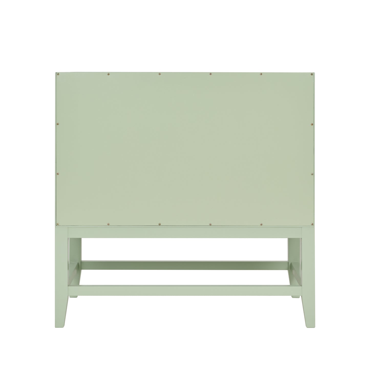 Renovate for Less Atlanta Emmeline 36" Single Vanity, Pistachio w/ 3 CM Eternal Jasmine Pearl Top