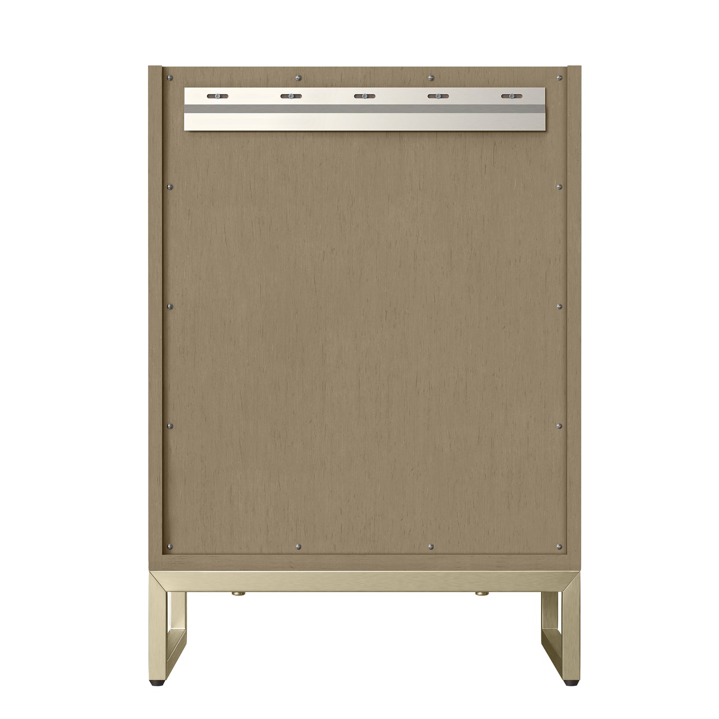 Renovate for Less Atlanta Chianti 24" Single Cabinet, Walnut Whisper, Champagne Brass