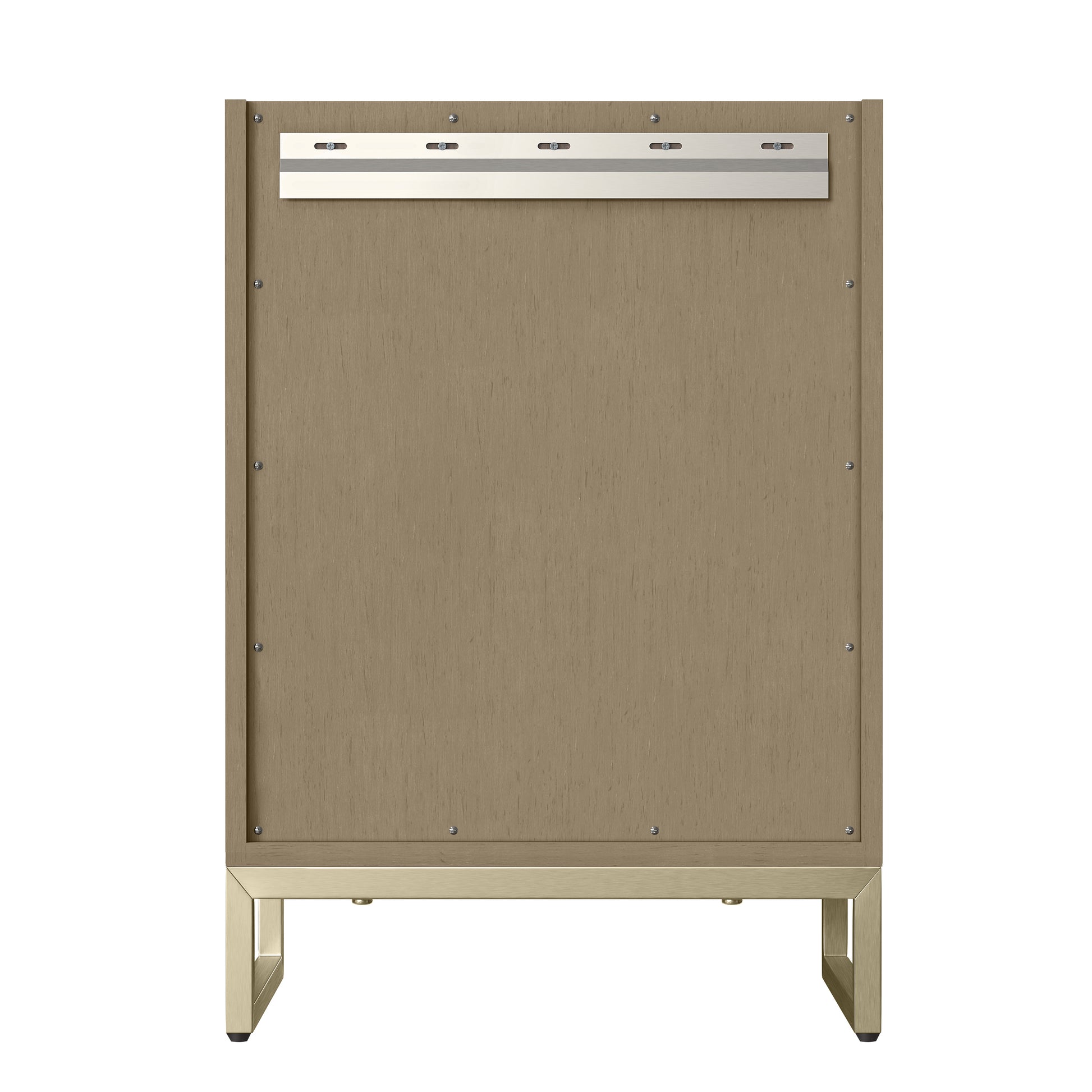 Renovate for Less Atlanta Chianti 24" Single Cabinet, Walnut Whisper, Champagne Brass
