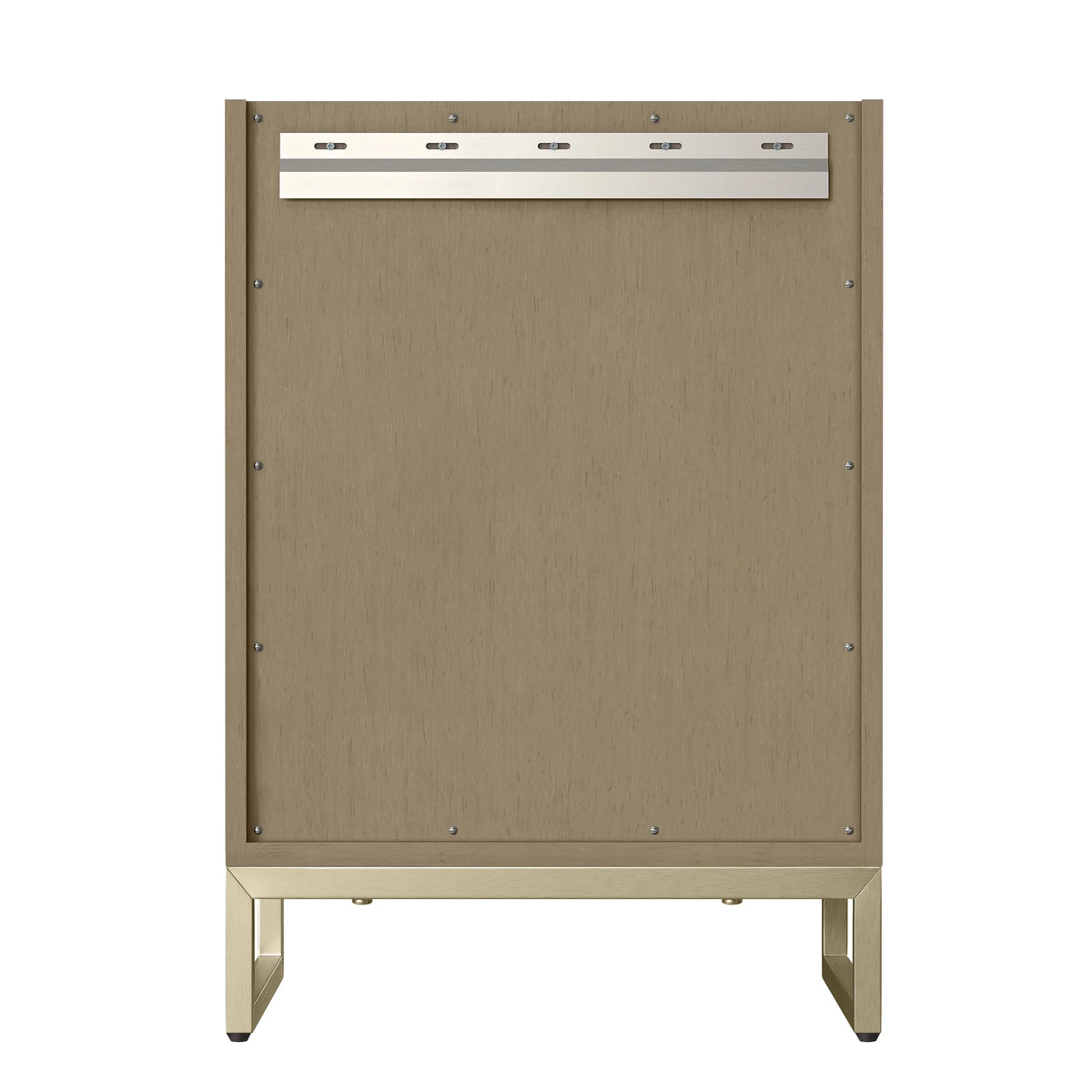 Chianti 24" Single Cabinet, Walnut Whisper, Champagne Brass