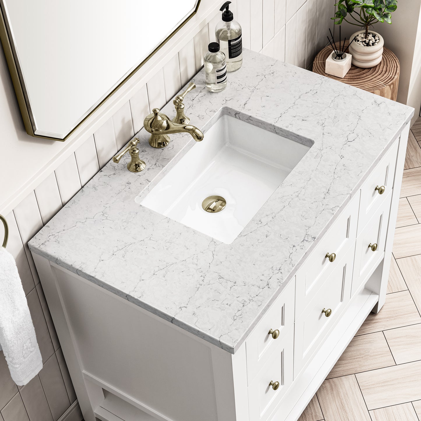 Renovate for Less Atlanta Breckenridge 36" Single Vanity Cabinet, Bright White