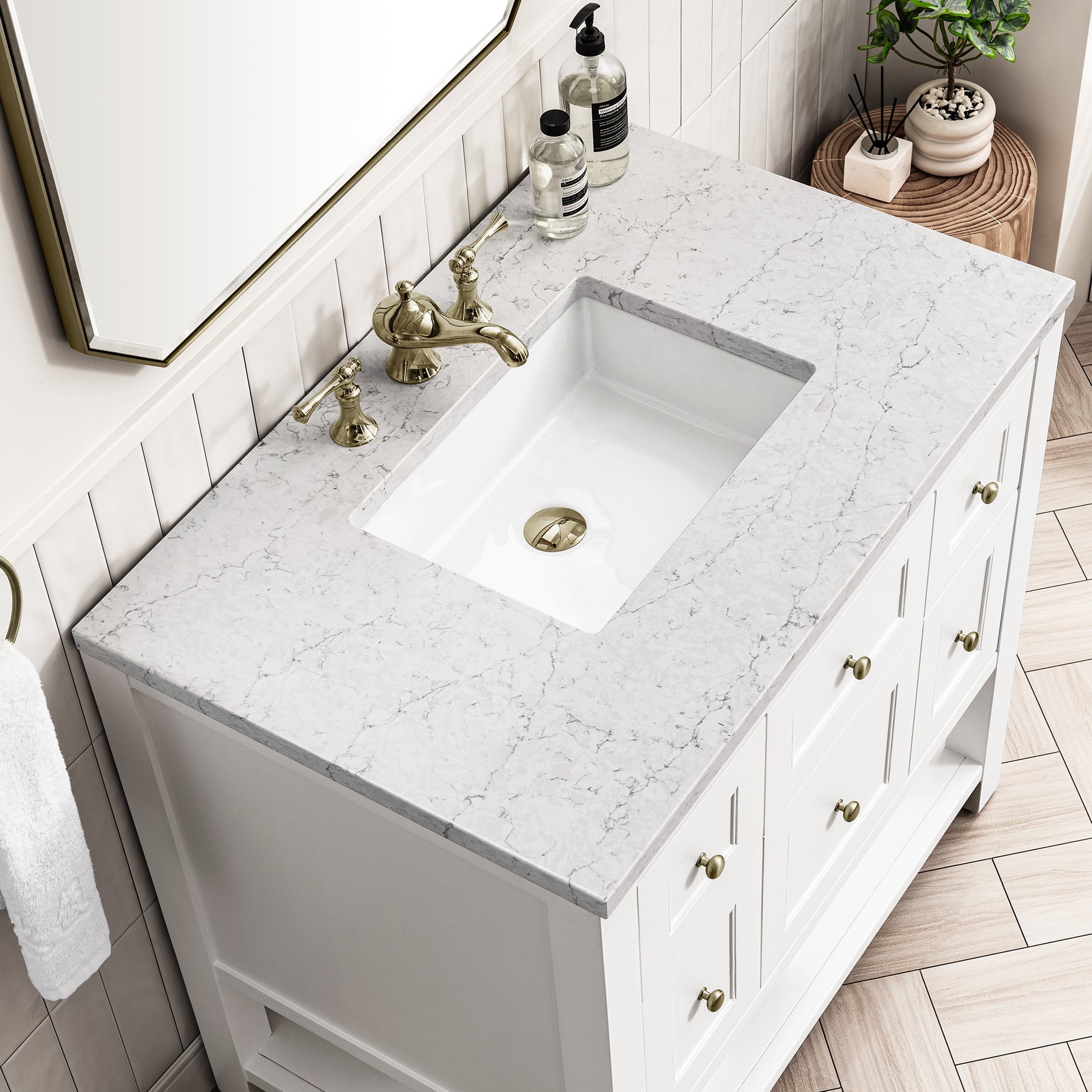 Renovate for Less Atlanta Breckenridge 36" Single Vanity Cabinet, Bright White