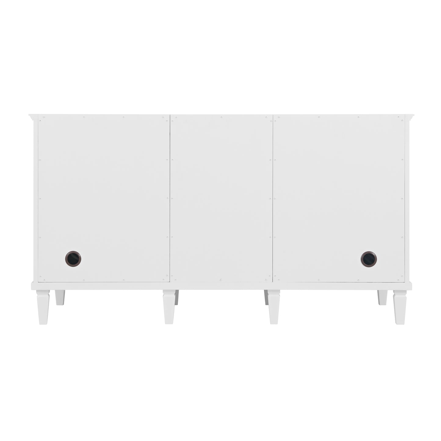 Renovate for Less Atlanta Lorelai 60" Double Vanity, Bright White w/ 3 CM Eternal Jasmine Pearl Silestone Top