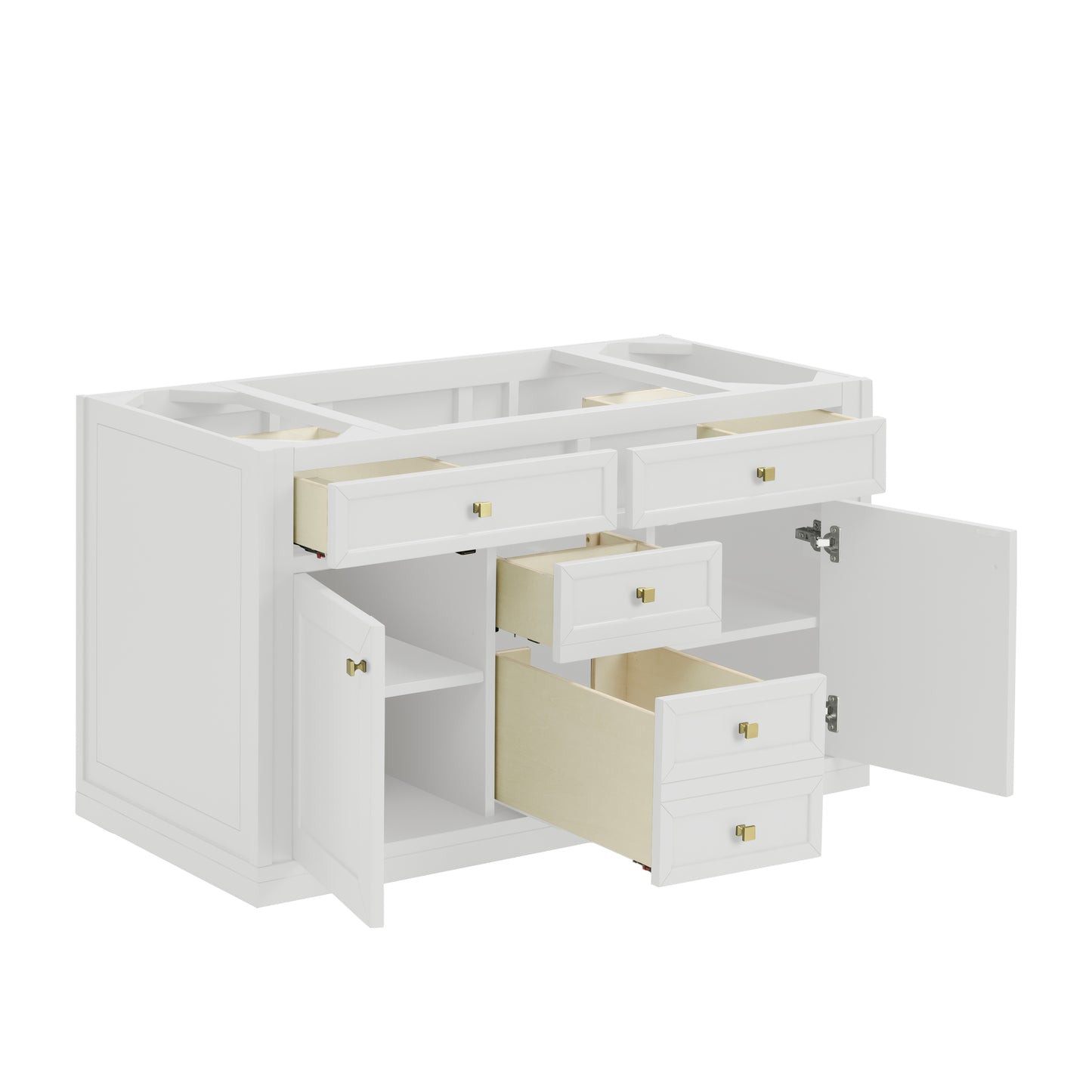 Renovate for Less Atlanta Chicago 48" Single Vanity, Glossy White