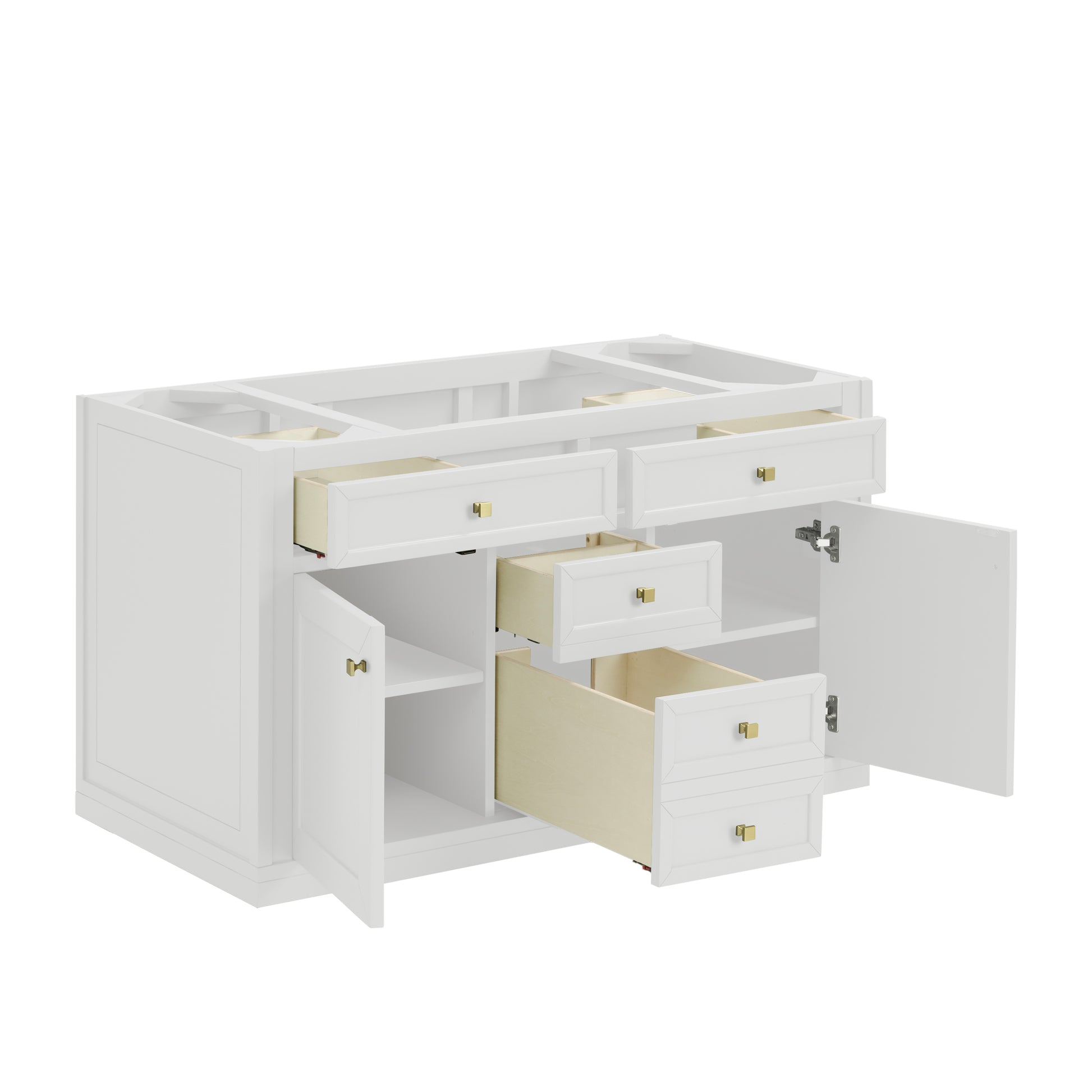 Renovate for Less Atlanta Chicago 48" Single Vanity, Glossy White