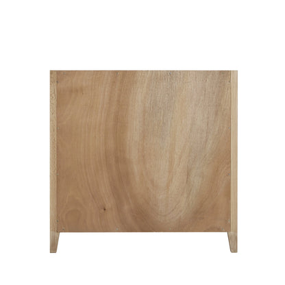 Celeste 36" Single Vanity, Sunwashed Oak with Embossed Shagreen w/ Single Hole 3 CM White Zeus Silestone Top & Backsplash