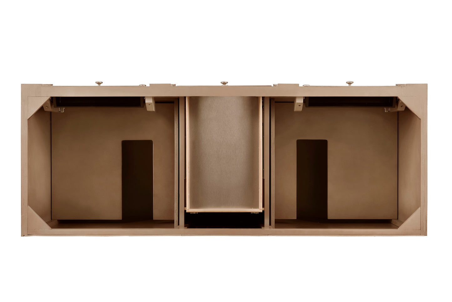 Renovate for Less Atlanta Bristol 60" Double Vanity Cabinet, Whitewashed Walnut