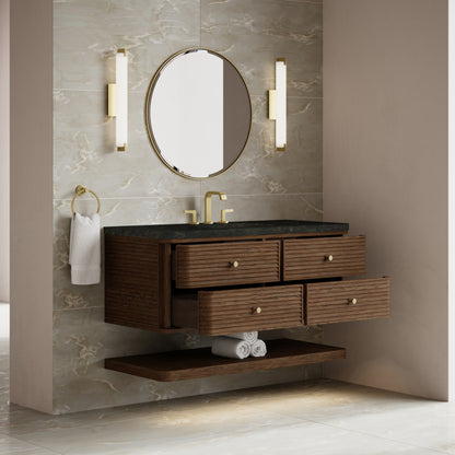 Renovate for Less Atlanta Allamari 48" Single Vanity, Sable w/ 3 CM Phantome Eclos Top