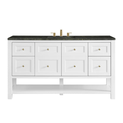 Renovate for Less Atlanta Breckenridge 60" Single Vanity, Bright White, w/ 3 CM Phantome Eclos Top