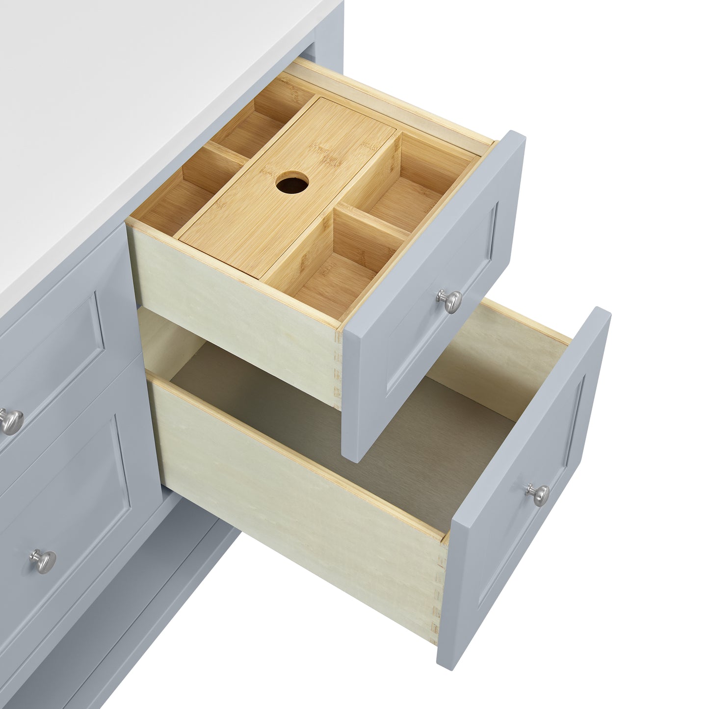 Renovate for Less Atlanta Breckenridge 60" Single Vanity, Serenity Blue