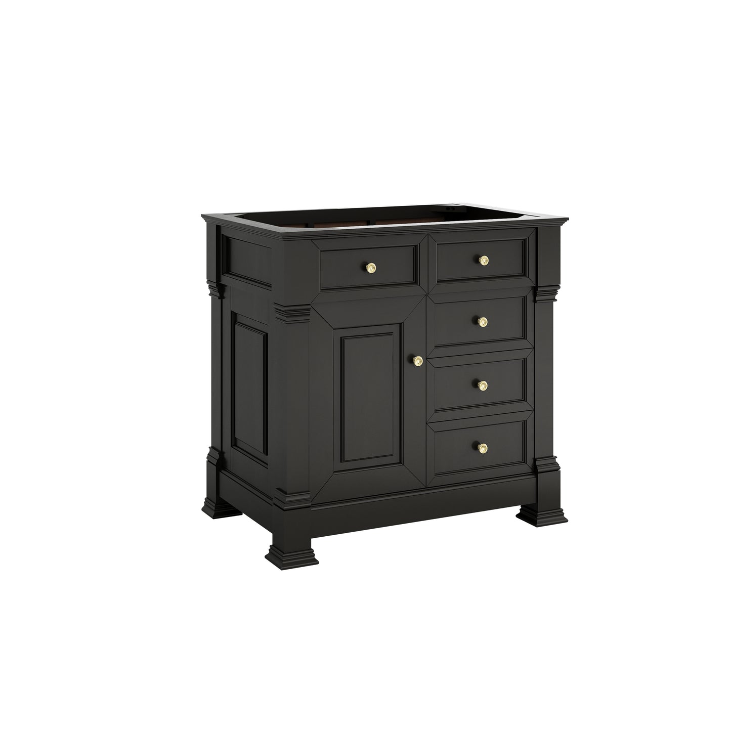 Renovate for Less Atlanta Brookfield 36" Single Vanity, Black Onyx