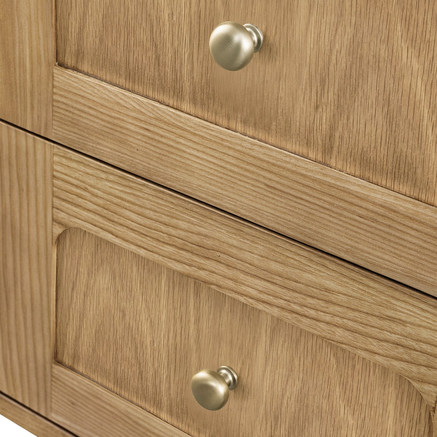Renovate for Less Atlanta Laurent 48" Single Vanity, Light Natural Oak w/ 3 CM White Zeus Top