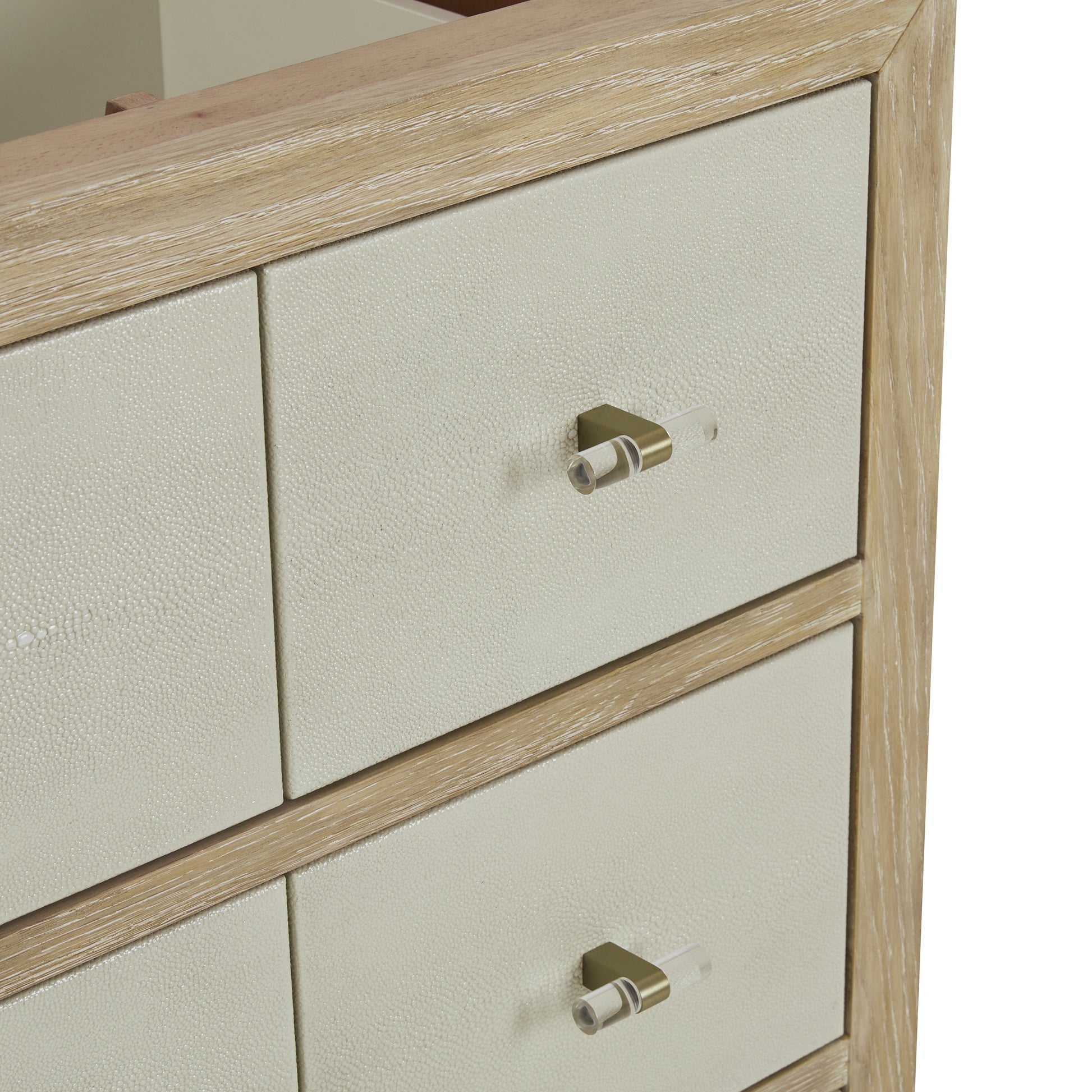 Renovate for Less Atlanta Celeste 48" Single Vanity, Sunwashed Oak with Embossed Shagreen, w/ 3 CM Siberian Silestone Top w/FreePower Wireless Charger