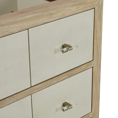 Renovate for Less Atlanta Celeste 48" Single Vanity, Sunwashed Oak with Embossed Shagreen, w/ 3 CM Siberian Silestone Top w/FreePower Wireless Charger