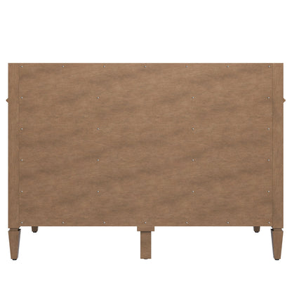 Brittany 48" Single Vanity, Pecan w/ 3 CM Ethereal Noctis Silestone Top w/FreePower Wireless Charger