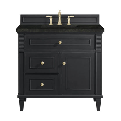 Lorelai 36" Single Vanity, Black Onyx, w/ 3 CM Phantome Eclos Top
