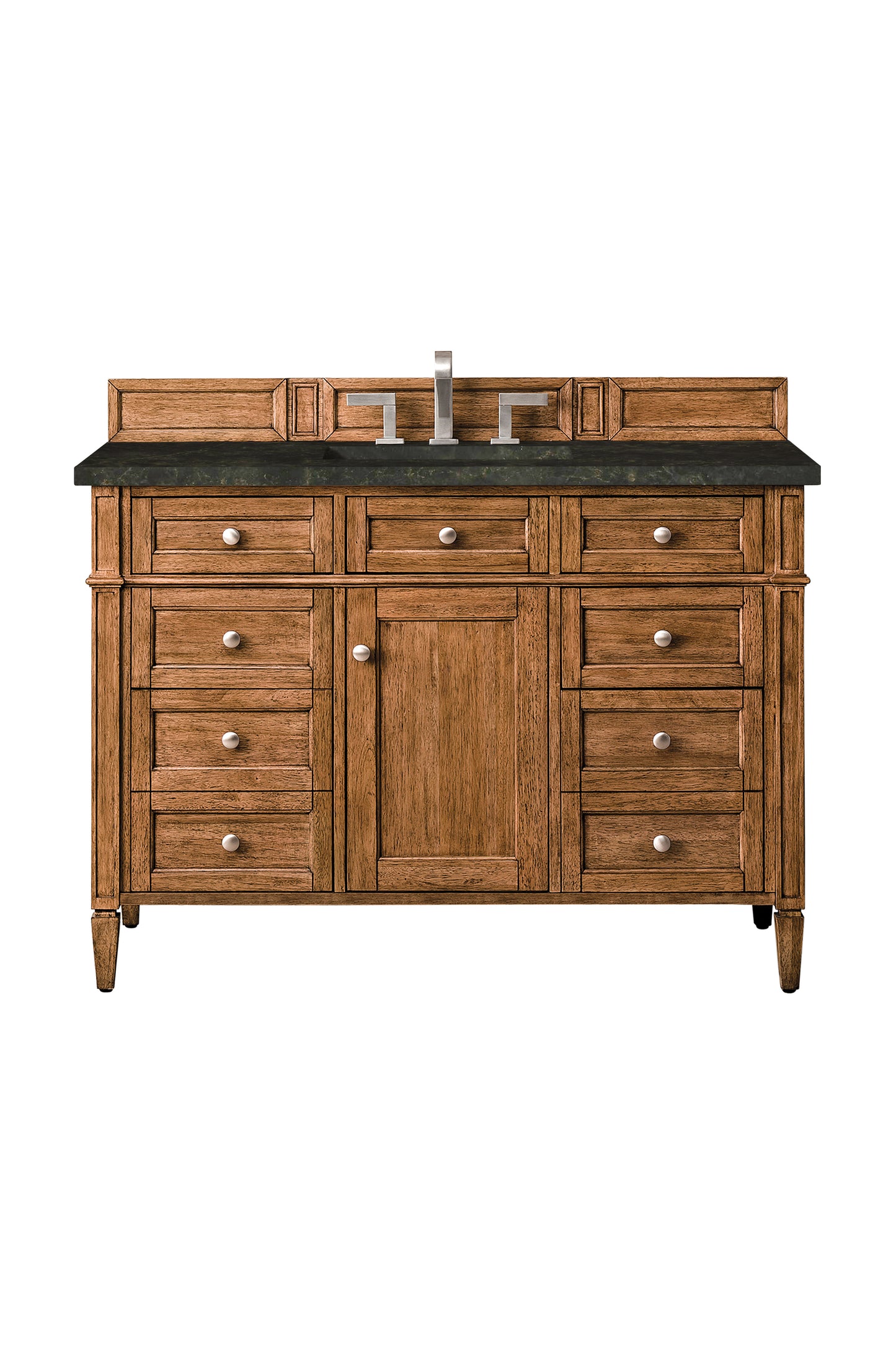 Renovate for Less Atlanta Brittany 48" Single Vanity, Saddle Brown, w/ 3 CM Phantome Eclos Top