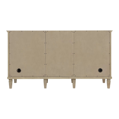 Lorelai 60" Double Vanity, Whitewashed Oak, w/ 3 CM Siberian Silestone Top