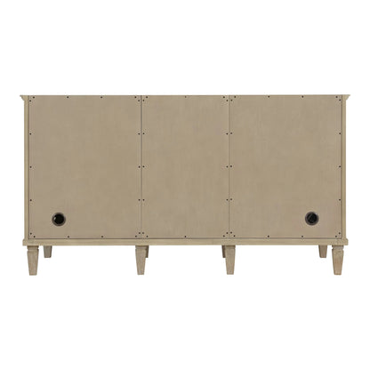 Lorelai 60" Double Vanity, Whitewashed Oak w/ 3 CM Carrara White Marble Top