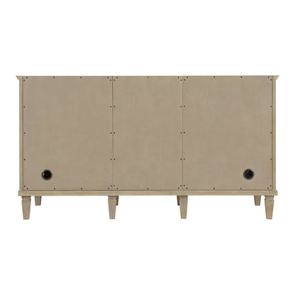 Renovate for Less Atlanta Lorelai 60" Double Vanity, Whitewashed Oak, w/ 3 CM Phantome Eclos Top