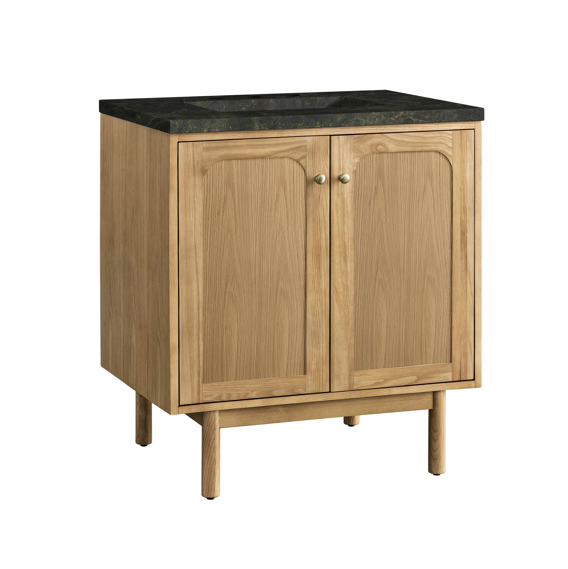 Renovate for Less Atlanta Laurent 30" Single Vanity, Light Natural Oak, w/ 3 CM Phantome Eclos Top