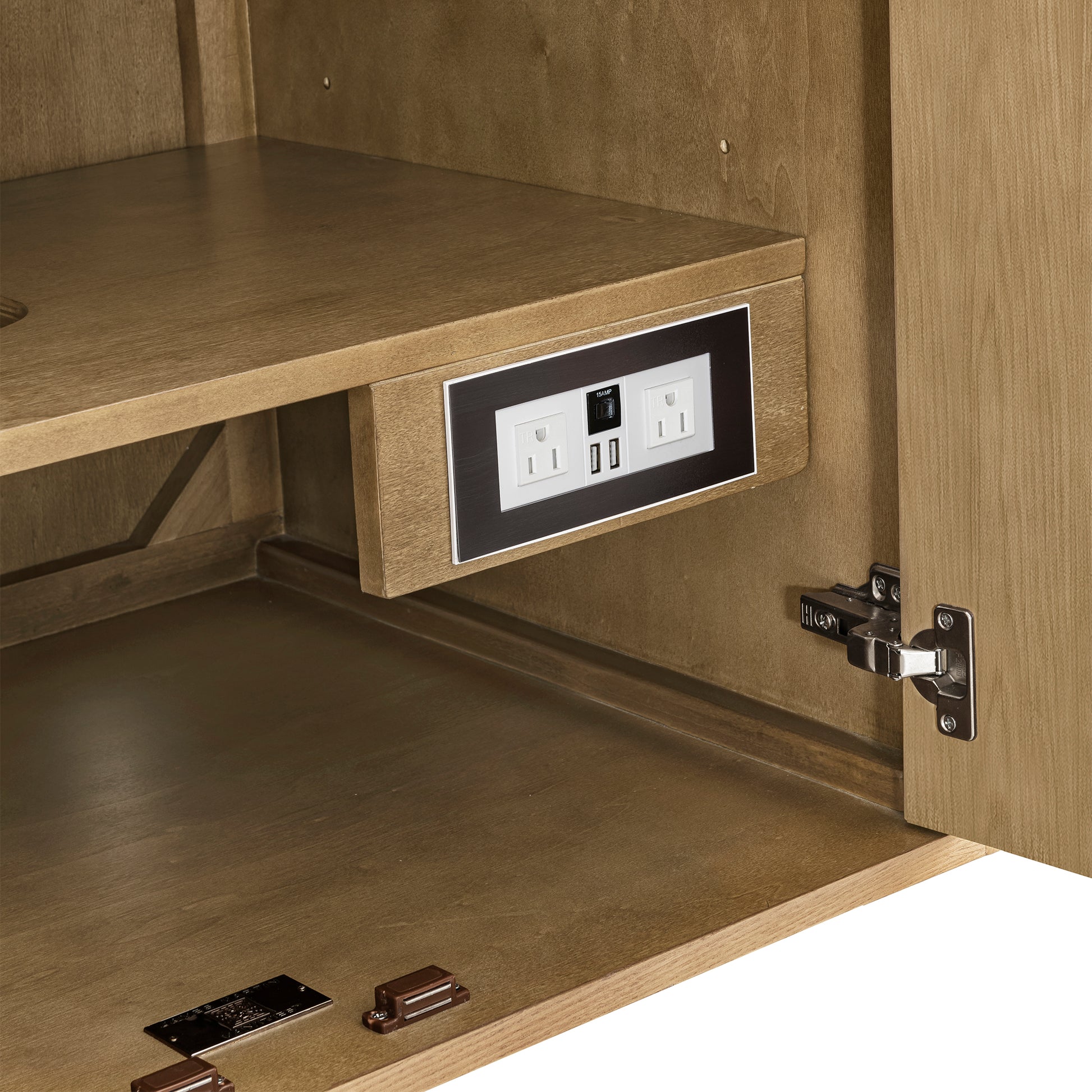Renovate for Less Atlanta Laurent 30" Single Vanity, Light Natural Oak w/ 3 CM Carrara Marble Top