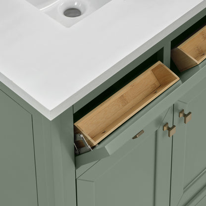 Renovate for Less Atlanta Chicago 30" Single Vanity, Smokey Celadon