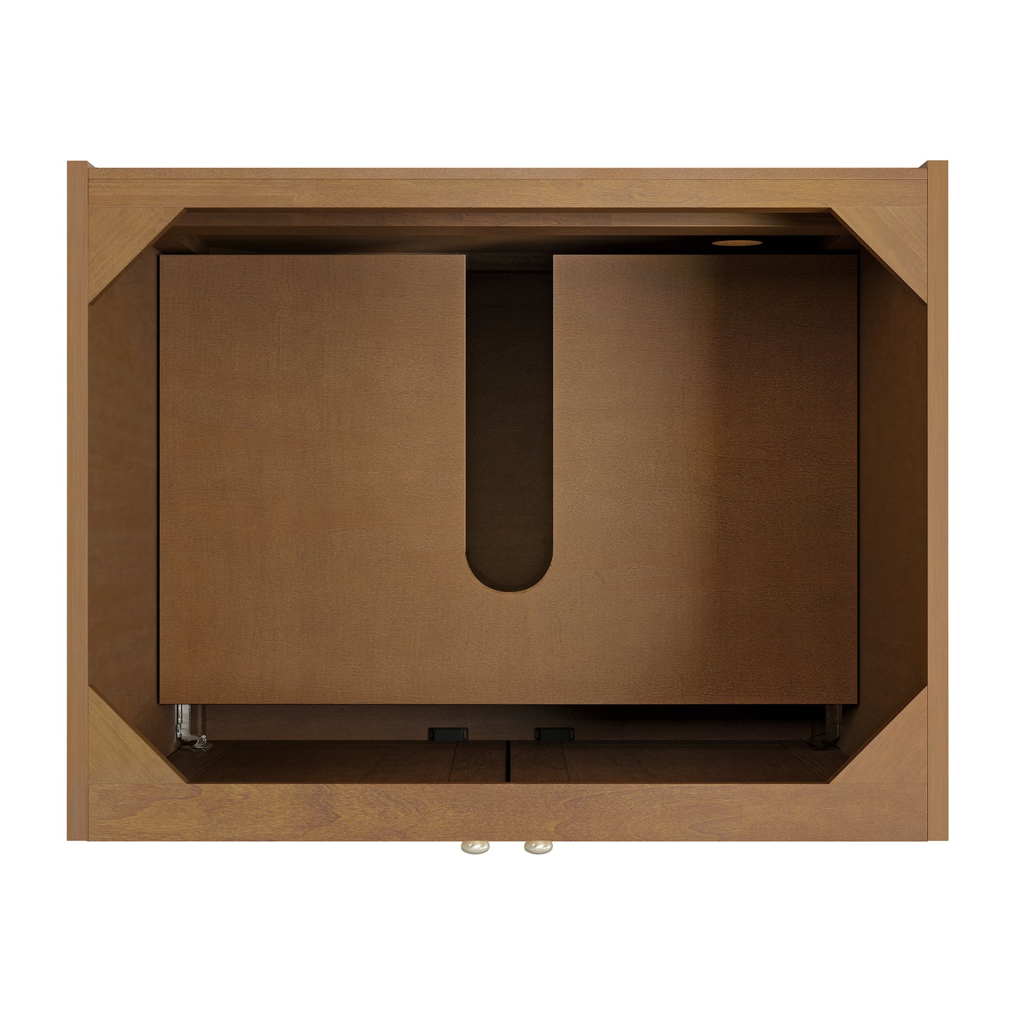 Renovate for Less Atlanta Laurent 30" Single Vanity, Honey Oak w/ 3 CM Phantome Eclos Top