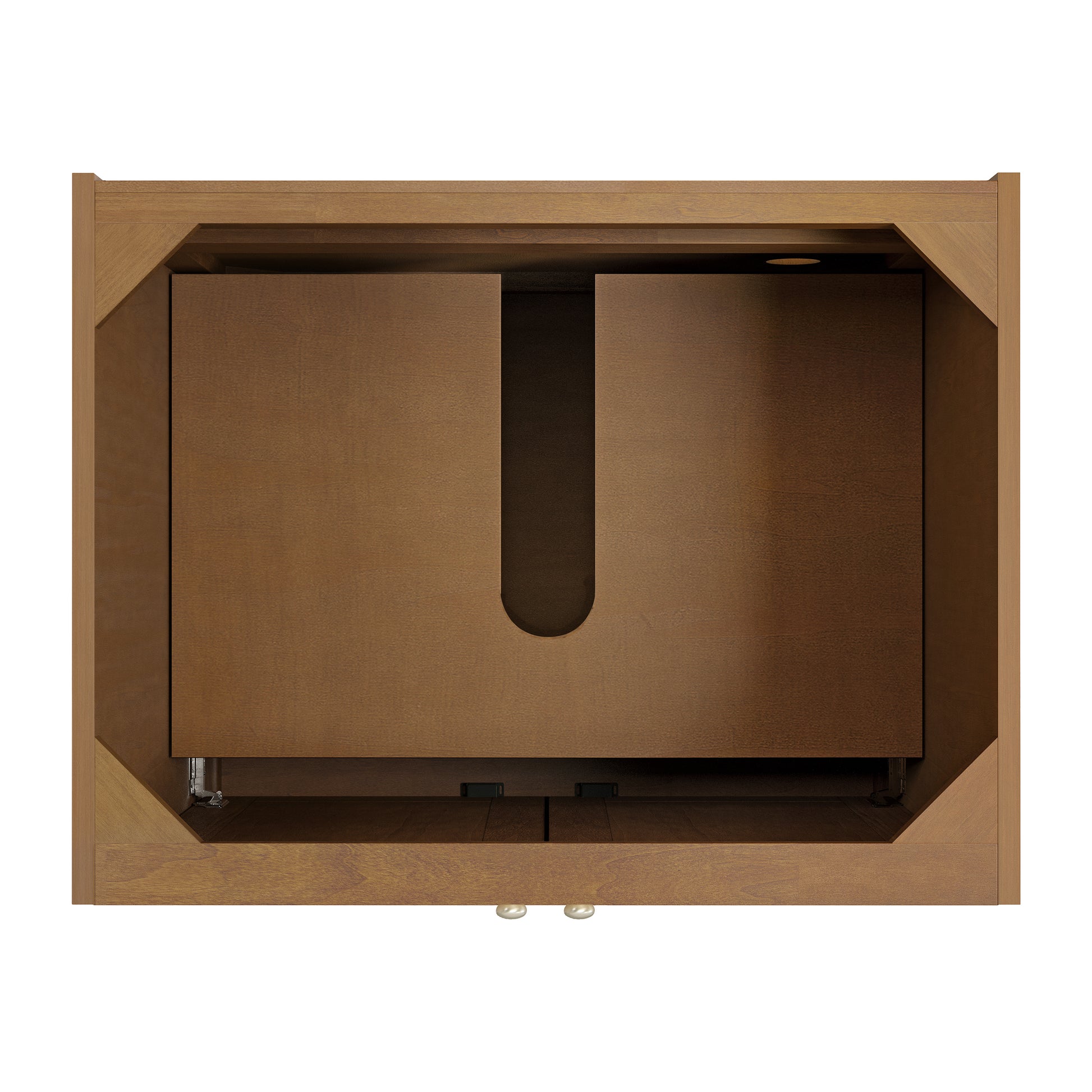 Renovate for Less Atlanta Laurent 30" Single Vanity, Honey Oak w/ 3 CM Charcoal Soapstone Silestone Top
