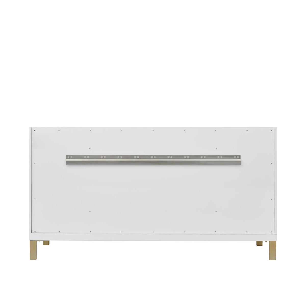 Chicago 60" Single Vanity, Glossy White, w/ 3 CM Siberian Silestone Top