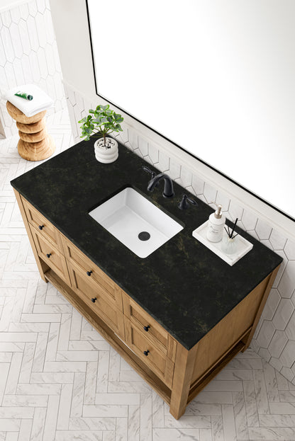 Renovate for Less Atlanta Breckenridge 48" Single Vanity, Light Natural Oak, w/ 3 CM Phantome Eclos Top