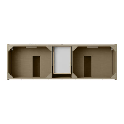 Renovate for Less Atlanta Chicago 72" Double Vanity, Walnut Whisper, w/ 3 CM Phantome Eclos Top