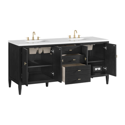 Renovate for Less Atlanta Myrrin 72" Vanity, Carbon Oak