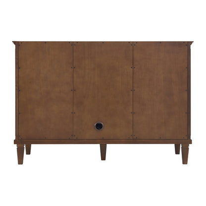 Lorelai 48" Single Vanity, Mid-Century Walnut w/ 3 CM Parisien Bleu Silestone Top w/FreePower Wireless Charger
