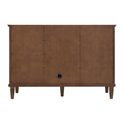 Lorelai 48" Single Vanity, Mid-Century Walnut w/ 3 CM Parisien Bleu Silestone Top