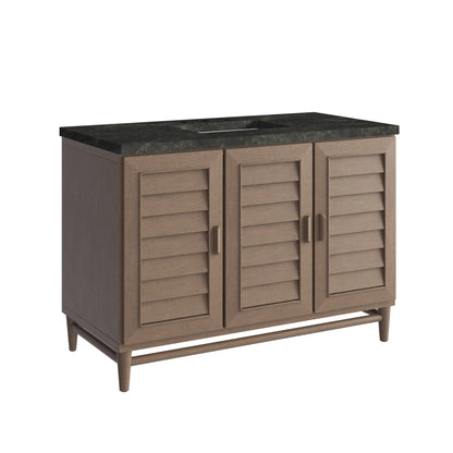 Renovate for Less Atlanta Portland 48" Single Vanity, Whitewashed Walnut, w/ 3 CM Phantome Eclos Top