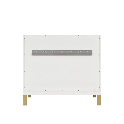 Renovate for Less Atlanta Chicago 36" Single Vanity, Glossy White