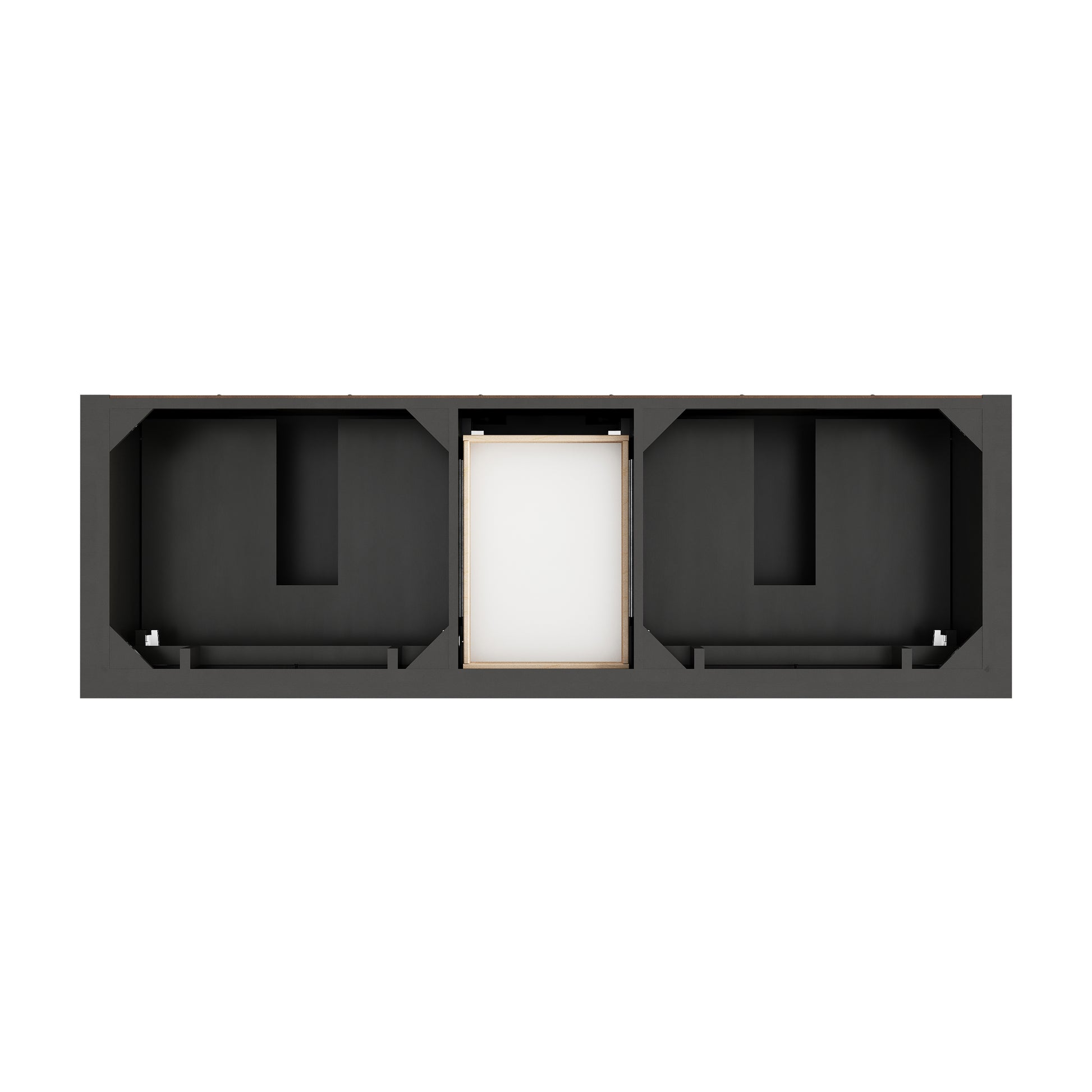 Renovate for Less Atlanta Brookfield 72" Double Vanity, Black Onyx