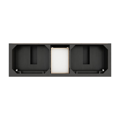 Brookfield 72" Double Vanity, Black Onyx w/ 3 CM Ethereal Noctis Silestone Top