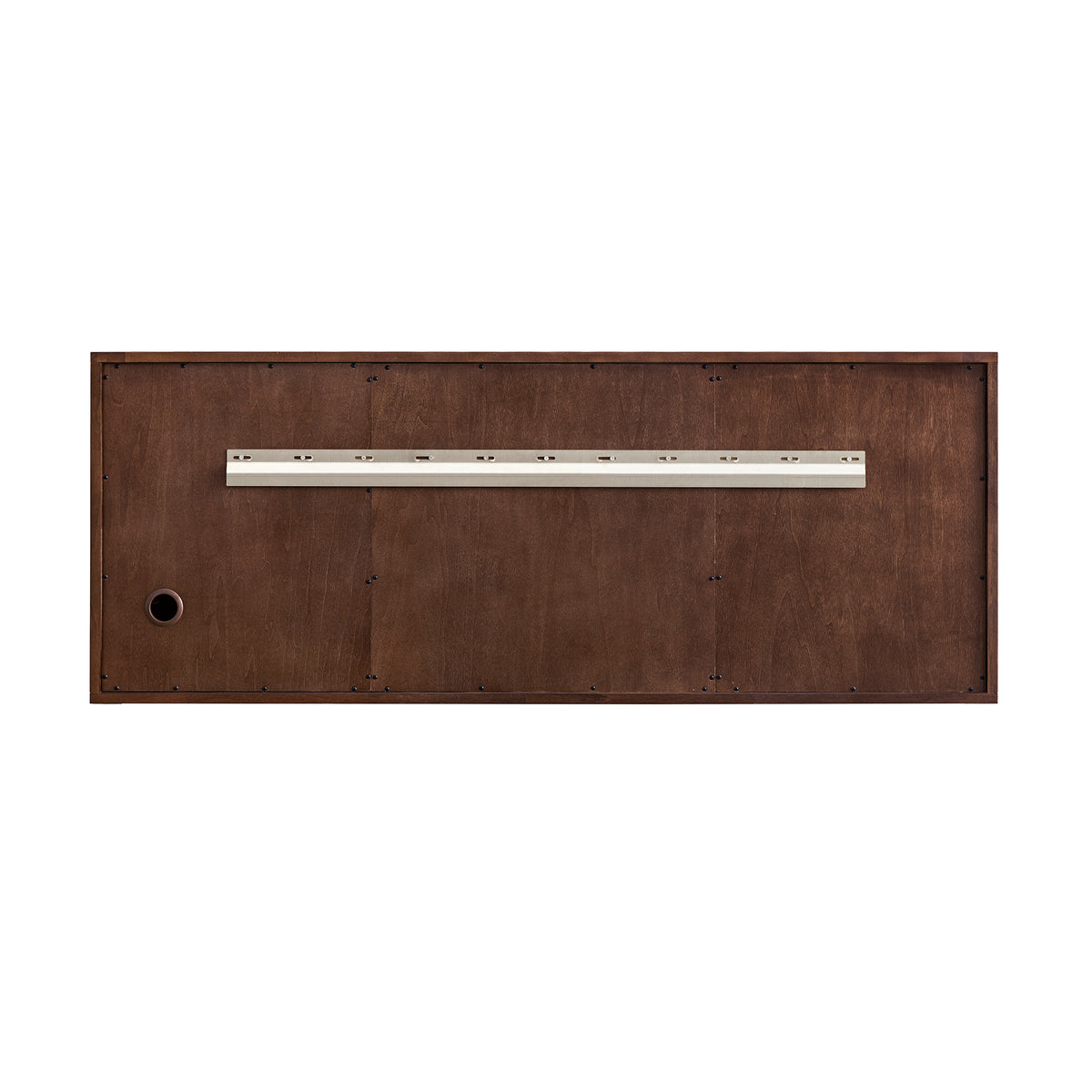 Amberly 60" Double Vanity, Mid-Century Walnut w/ 3 CM Parisien Bleu Top