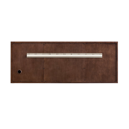 Renovate for Less Atlanta Amberly 60" Double Vanity, Mid-Century Walnut w/ 3 CM Ethereal Noctis Top