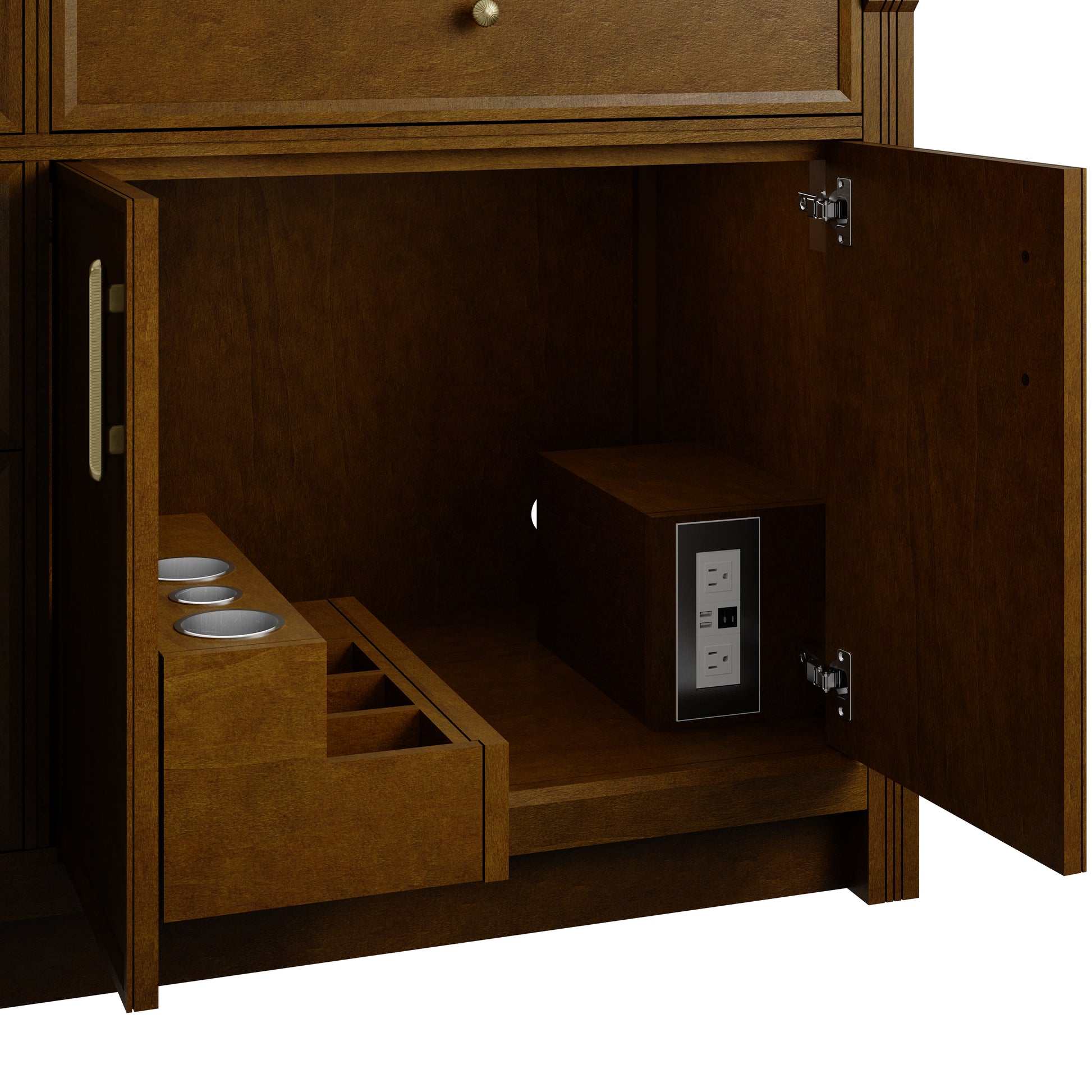Renovate for Less Atlanta Bellshire 72" Double Vanity, Honey Oak w/ 3 CM Lime Delight Silestone Top