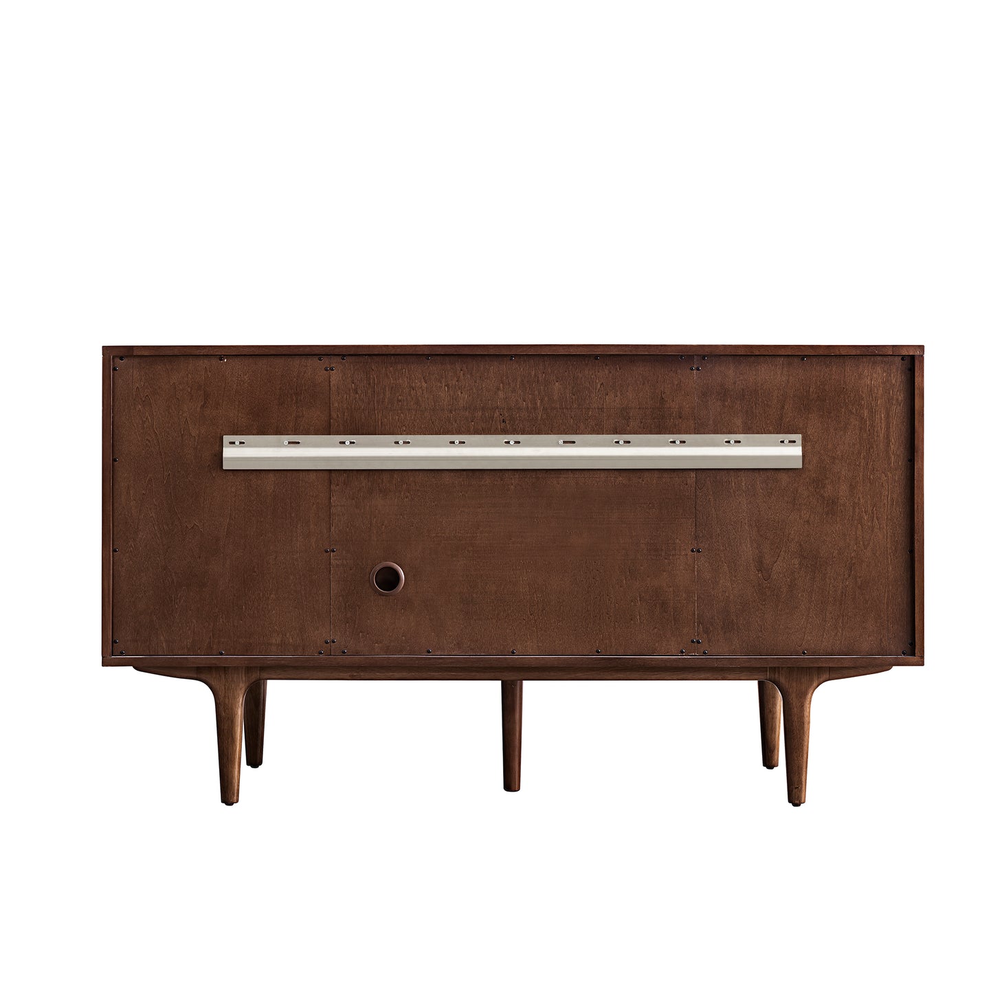 Renovate for Less Atlanta Amberly 60" Single Vanity, Mid-Century Walnut w/ 3 CM White Zeus Top