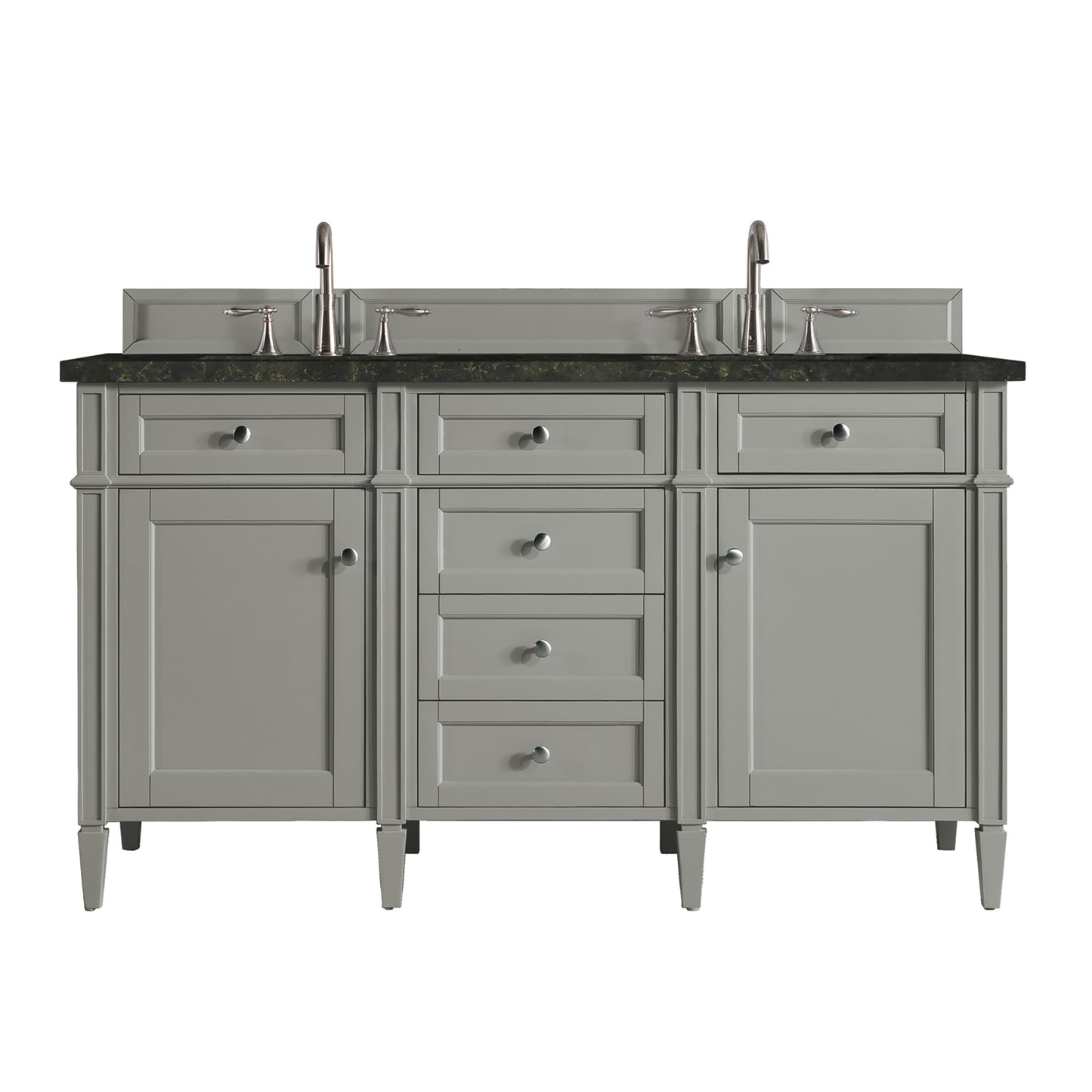 Renovate for Less Atlanta Brittany 60" Double Vanity, Urban Gray, w/ 3 CM Phantome Eclos Top