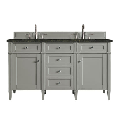 Renovate for Less Atlanta Brittany 60" Double Vanity, Urban Gray, w/ 3 CM Phantome Eclos Top