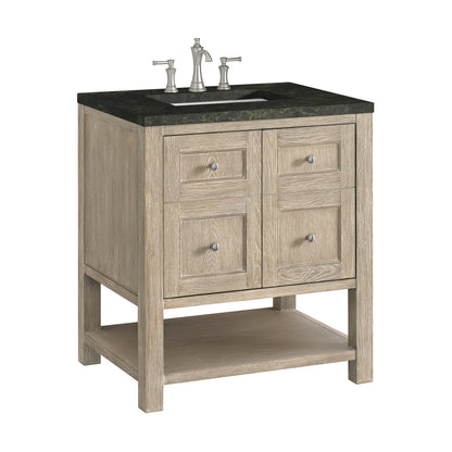 Renovate for Less Atlanta Breckenridge 30" Single Vanity, Whitewashed Oak, w/ 3 CM Phantome Eclos Top