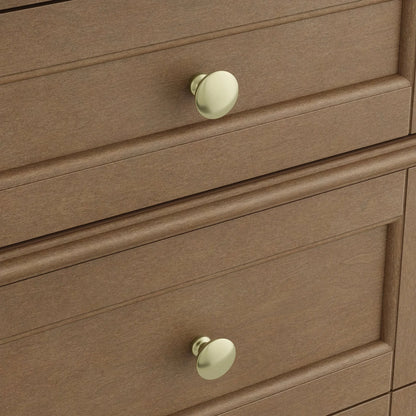 Brittany 30" Single Vanity, Pecan w/ 3 CM Victorian Silver Silestone Top