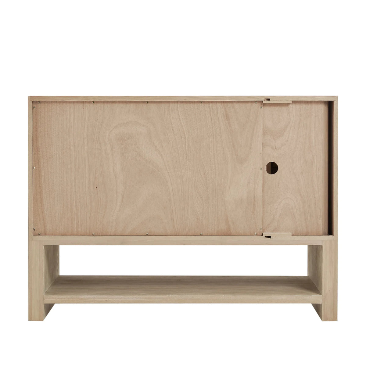 Marigot 48" Single Vanity, Sunwashed Oak w/ 3 CM Victorian Silver Silestone Top w/ FreePower Wireless Charger